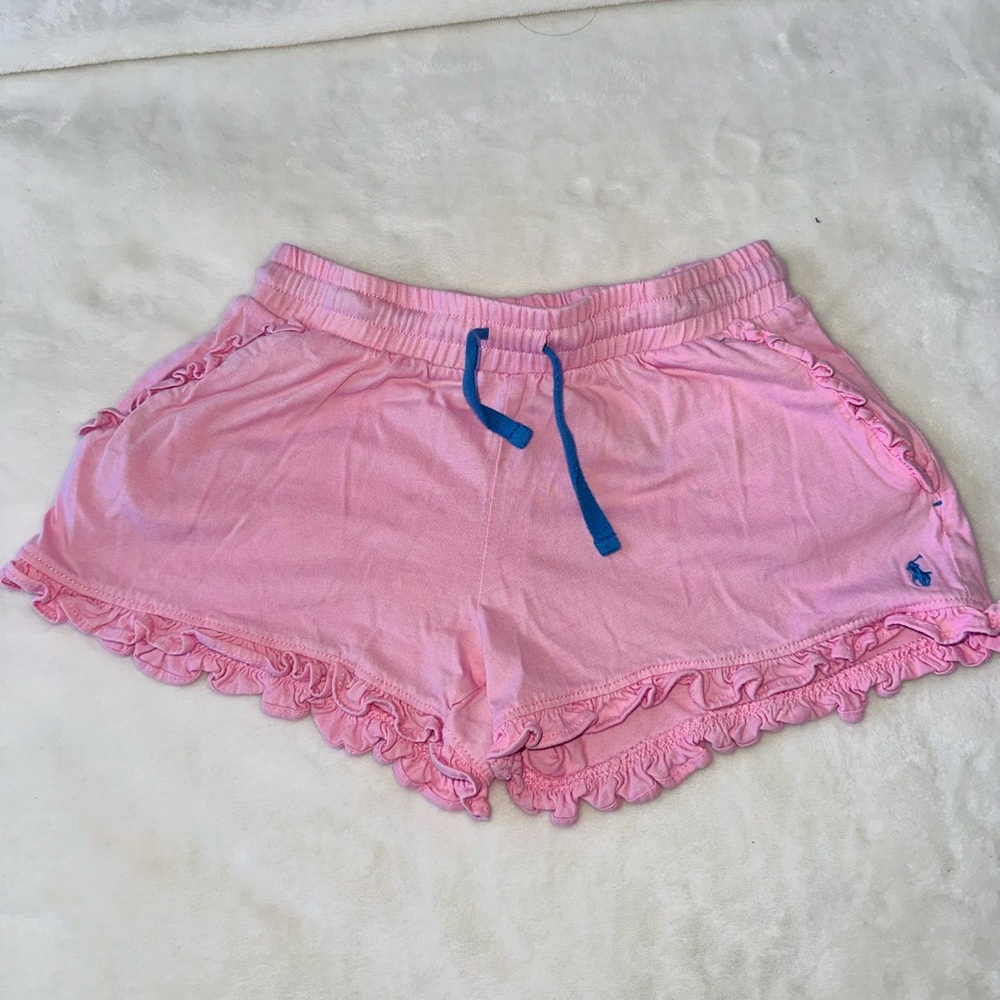 Polo by Ralph Lauren Pink Ruffled Kids Shorts